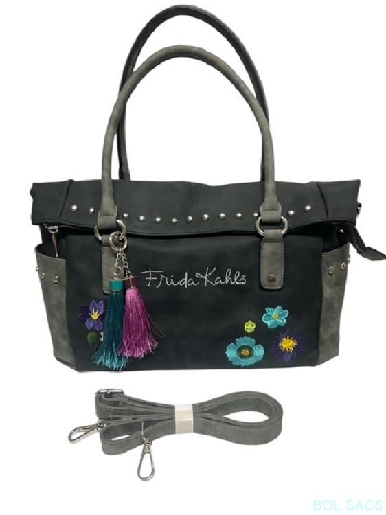 BOLSO MUJER ASAS Y BANDOLERA FRIDA KALHO | K-4950NE