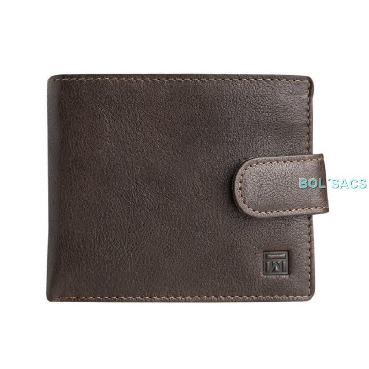 CARTERA HOMBRE AMERICANA CIERRE BOTON | 0001501180