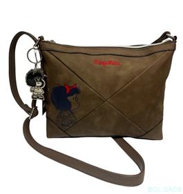 BOLSO BANDOLERA MUJER MAFALDA MARRON | M-4960MA